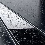 -Kanalica VOGI BLACK GLASS inox set