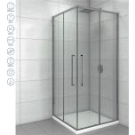 80x80 K Concept DEVON staklo 6mm (tanki ram)