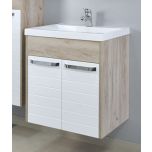 Ormarić SARA 600BX beli/izbeljeni hrast