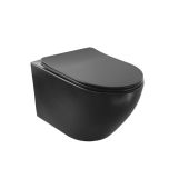 ARES Black konzolna WC šolja TORNADO ispiranje + daska MI