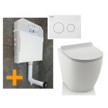 1 komplet VISAM ugradni vodokotlić sa ARES BTW podnom WC šoljom i daskom