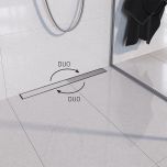 -Kanalica VOGI DUO inox set (model do zida)