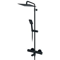 ROSAN Stolz S2 Black 2T37351B usponski termostatski tuš set sa izlivom