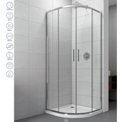 OUTLET - 90x90 P tuš kabina COPEN Atlas 6 mm /195 cm