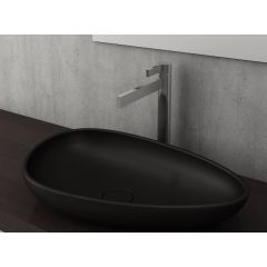 BOCCHI nadgradni lavabo CRNI MAT 58 cm ETNA