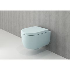 BOCCHI kompakt RIM-FREE konzolna BABY BLUE MAT WC šolja + daska