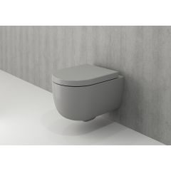 BOCCHI kompakt RIM-FREE konzolna SIVA MAT WC šolja + daska