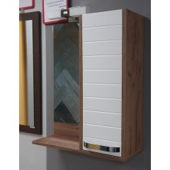 OUTLET - MARINA 600A3 beli/orah ogledalo + LED svetlo