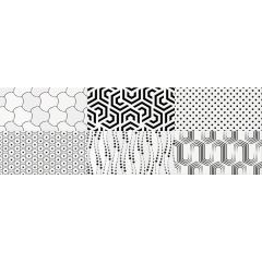 CAMALEONTE Mix Negro dekor 20x60