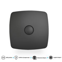 Ventilator kupatilski ERA Rio 4 CRNI MAT 100mm