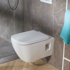 GEBERIT Selnova Square 546 RIM-FREE WC šolja konzolna + daska