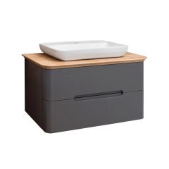 IBANIO Dura Beech/Smoke mat 80cm ormarić sa lavaboom