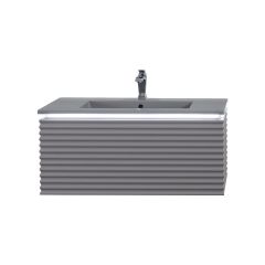 IBANIO Gusto Grey LED 100cm ormarić sa lavaboom