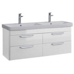 IBANIO Venice White 120cm ormarić sa duplim lavaboom