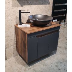 IRIS ormarić Antracit 75 cm bez lavaboa