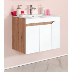 IRIS ormarić Wood 75 cm sa lavaboom