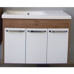 MARINA 900BX beli/orah donji ormarić sa lavaboom