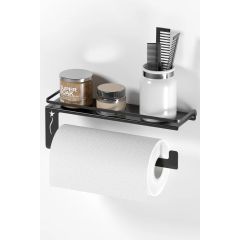 CRNA MAT polica + držač papira MG080 M