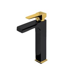 NEWARC slavina za lavabo visoka BLACK/GOLD