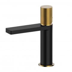 Copen NOOK slavina lavabo Brushed Gold Black 102 GRIP