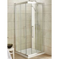 80x80 K INOX prohrom ram staklo 6mm PALERMO 