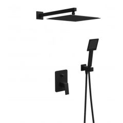 Minotti QUADRA New Black komplet ugradni tuš set S01