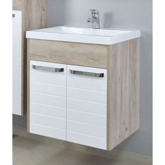 Ormarić SARA 600BX beli/izbeljeni hrast