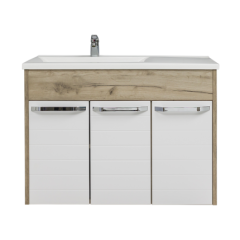 Ormarić SARA 900BX beli/izbeljeni hrast