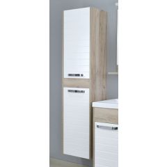 Ormarić SARA vertikala bela/izbeljeni hrast