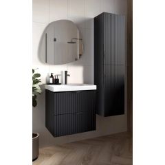 CERSANIT Tirso CRNI MAT ormarić 60cm sa lavaboom K