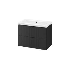 CERSANIT Tirso CRNI MAT ormarić 80cm sa lavaboom K