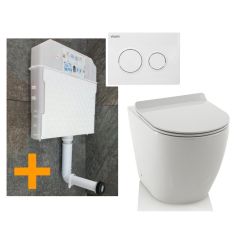 1 komplet VISAM ugradni vodokotlić sa ARES BTW podnom WC šoljom i daskom