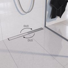 -Kanalica VOGI DUO inox set (model do zida)