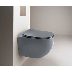 AXA Glomp RIMFREE WC šolja konzolna SIVA MAT + daska