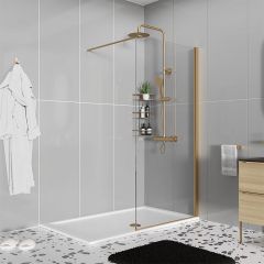 Fiksni GOLD paravan 80 cm (8mm) MONTE