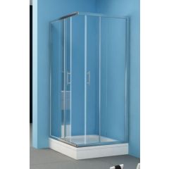 KOLPA Q-Line 100x80 K silver ram providno staklo