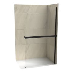 COPEN Fiksni BLACK paravan 80 cm (8mm) MONTE SUPERIORE