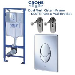 Vodokotlić GROHE 3 u 1 ugradni SET sa hrom tipkom (bez WC šolje)
