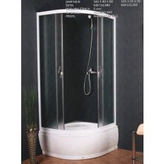 90x90 P tuš kabina duboka EKONOMIK