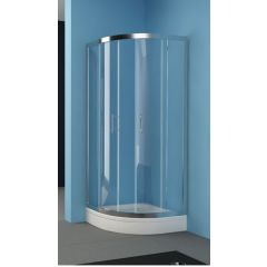 KOLPA Q-Line 80x80 P silver ram providno staklo