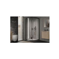 90x90 P VENUS silver ram MAT staklo 6 mm KOLPA