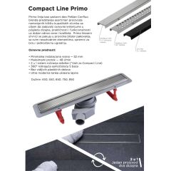 Kanalica Peštan PRIMO COMPACT LINE
