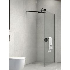 Fiksni paravan Concept MONTE BLACK PLUS 90x200 cm 8mm