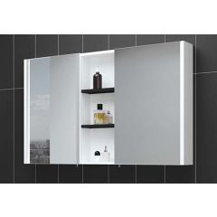 TWIN 120 cm BELI gornji ormarić sa ogledalom Č