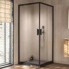 80x80 K VENUS Black crni ram MAT staklo 6 mm KOLPA