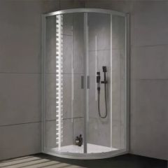 90x90 P VENUS silver ram PROVIDNO staklo 6 mm KOLPA