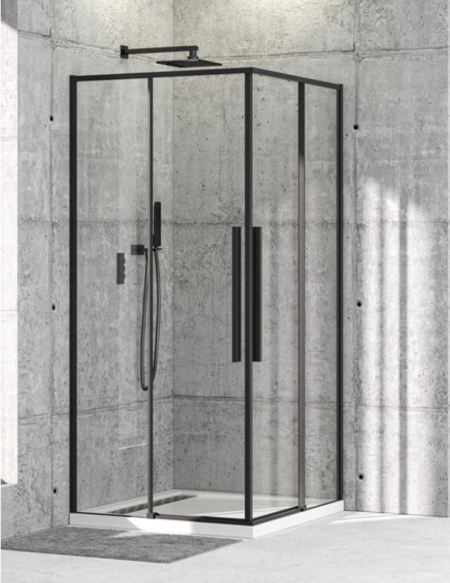 80x80 K tu&scaron; kabina BLACK Slim 6mm (tanki ram)