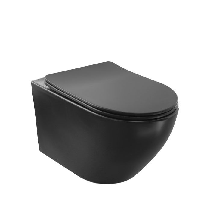 ARES Black konzolna WC šolja TORNADO ispiranje