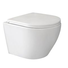 - ARES Compact White Matte konzolna WC šolja + SLIM daska