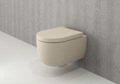 BOCCHI kompakt RIM-FREE konzolna KREM MAT WC šolja + daska